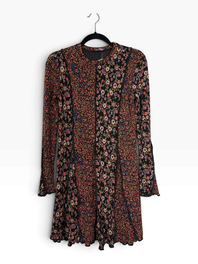 ZARA FLORAL PATCHWORK PRINT DRESS