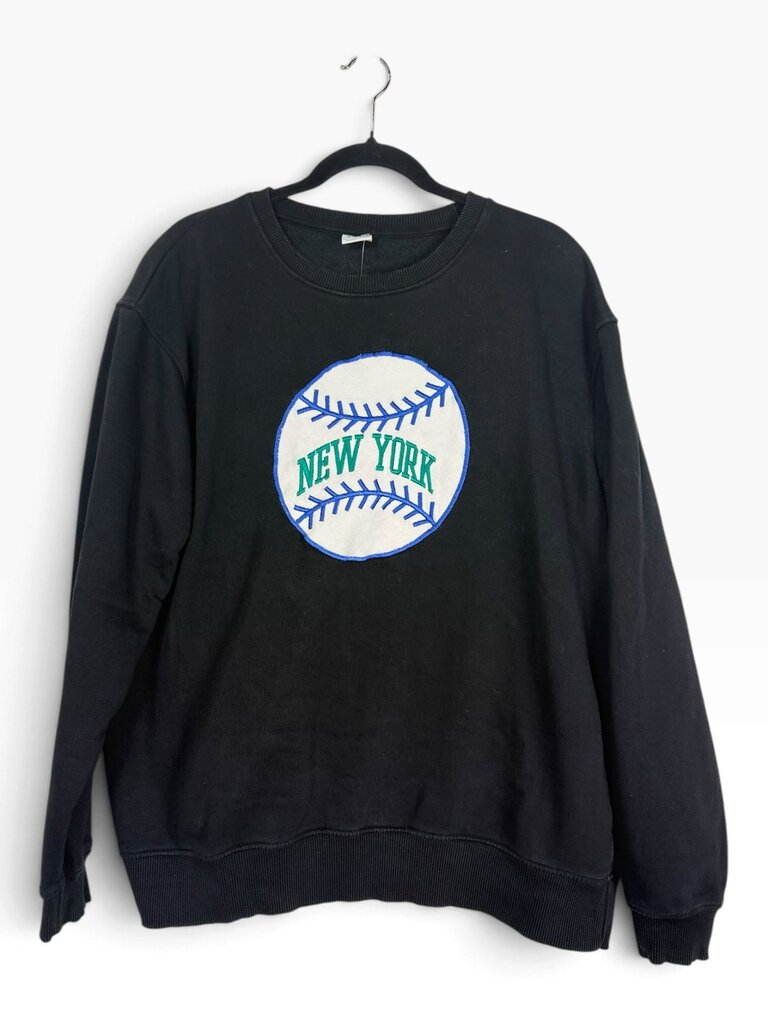 ZARA NEW YORK BASEBALL SWEATER