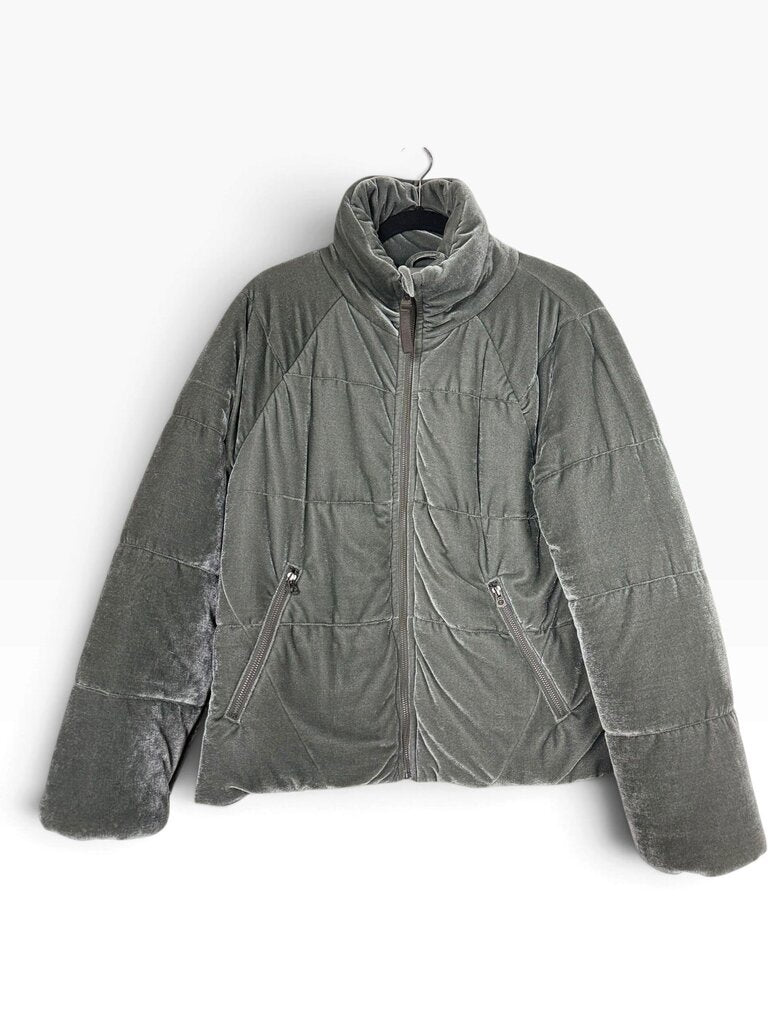 DYLAN VELVET QUILTED PUFFER JACKET