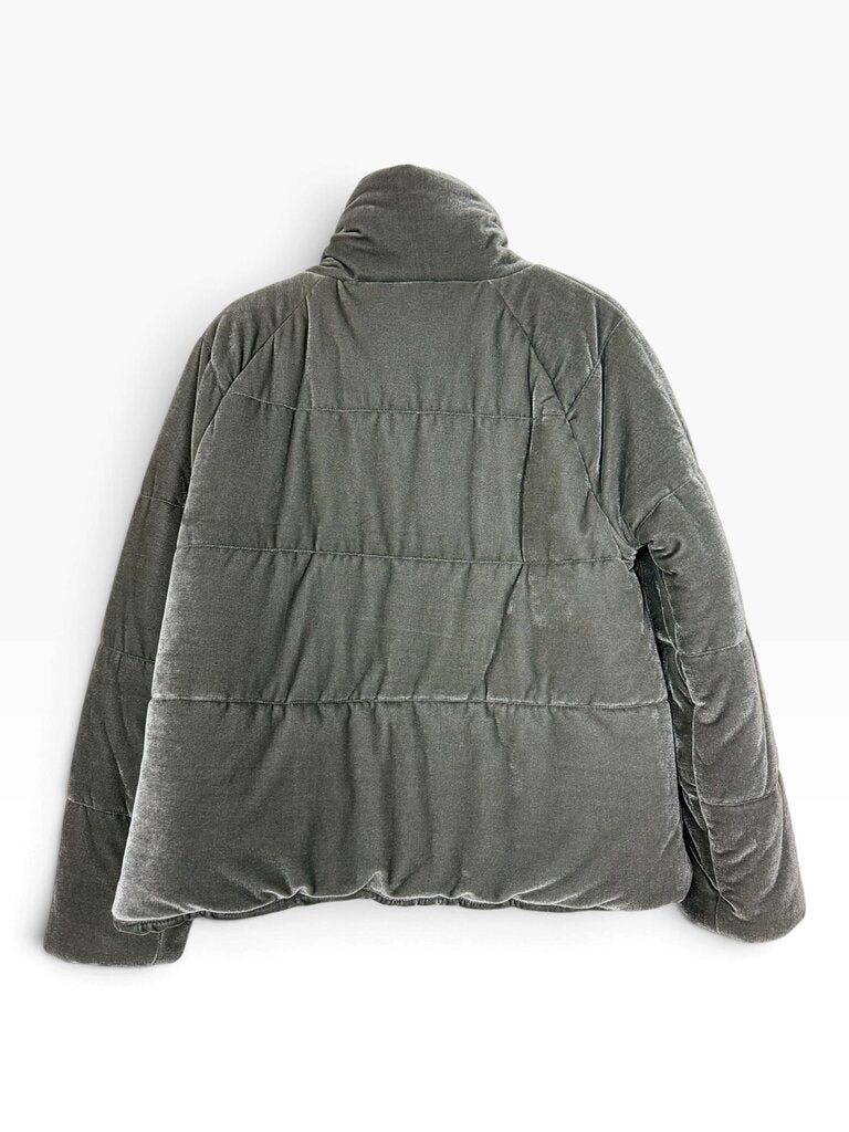 DYLAN VELVET QUILTED PUFFER JACKET