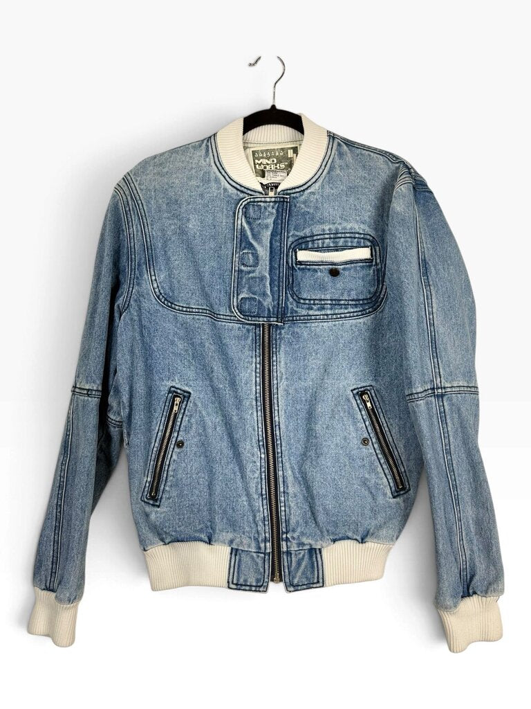 MIND WORKS DENIM BOMBER JACKET
