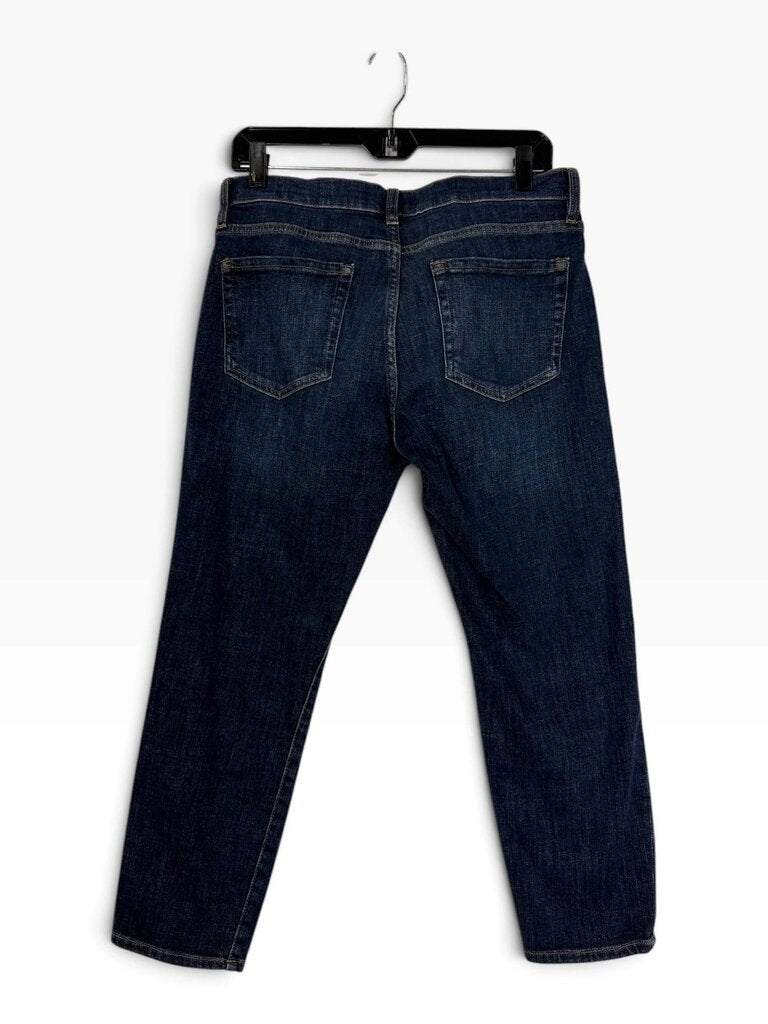 FRAME "LE GARCON CROP" DISTRESSED JEANS
