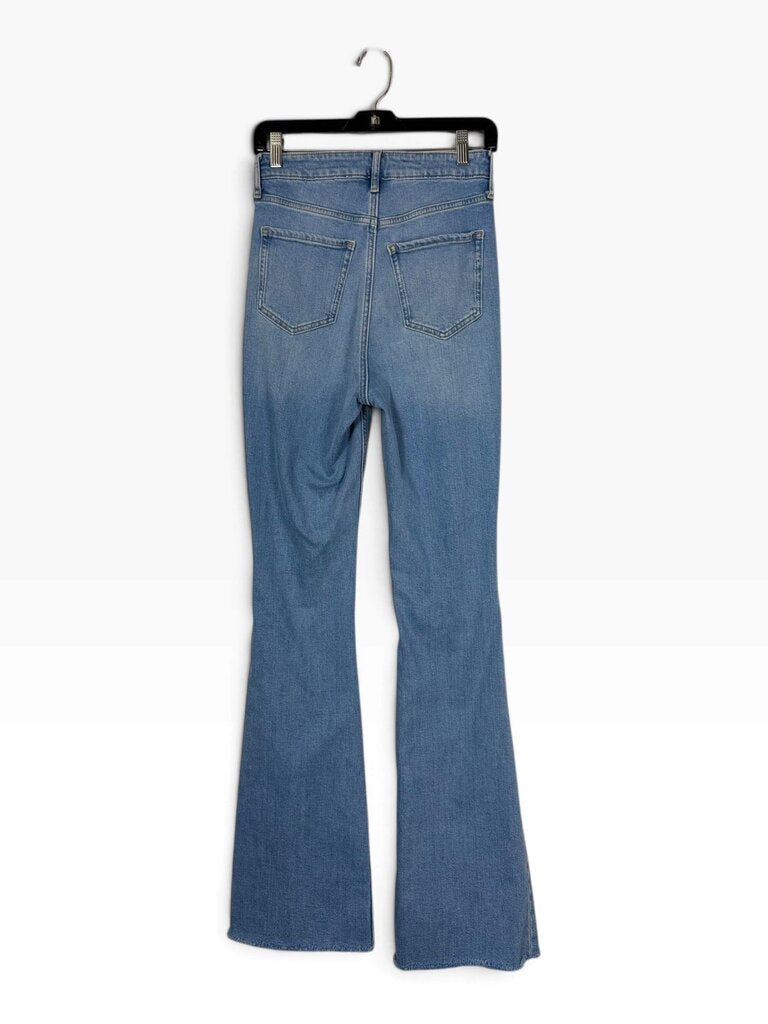 OLD NAVY "HIGHER HIGH RISE" DISTRESSED FLARE JEANS