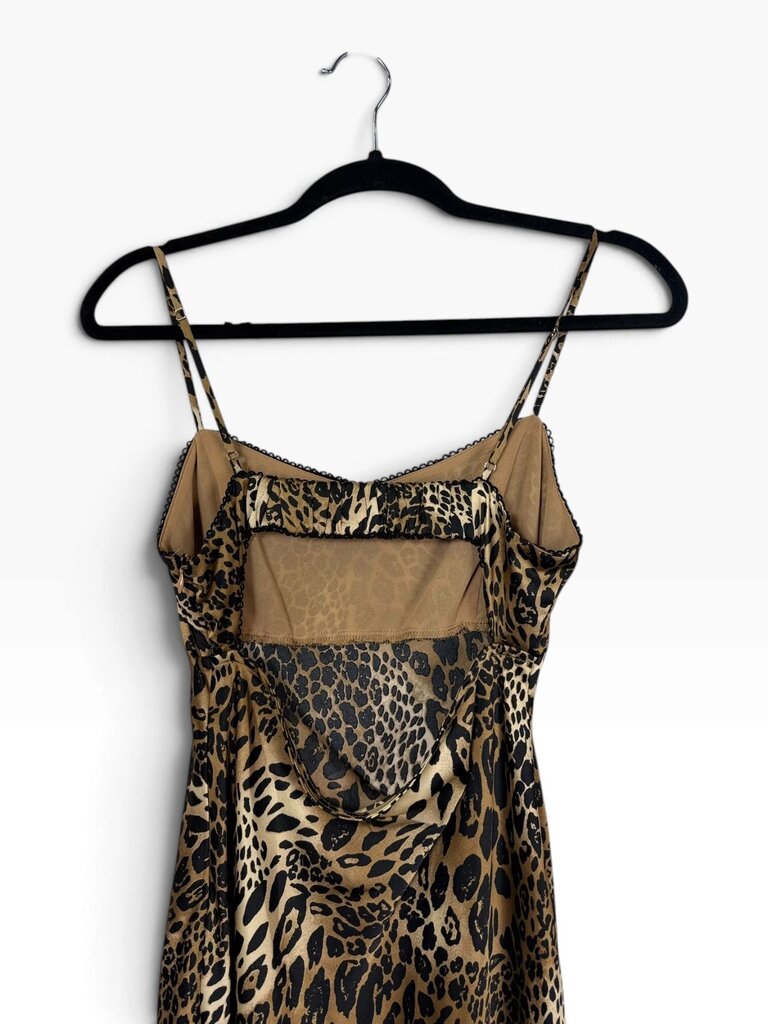 LUSH CHEETAH PRINT MIDI DRESS