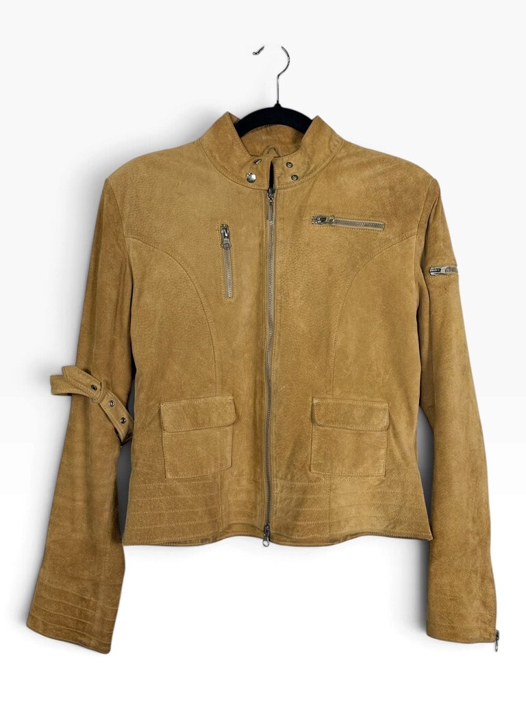 MERTILLA SUEDE MOTO JACKET