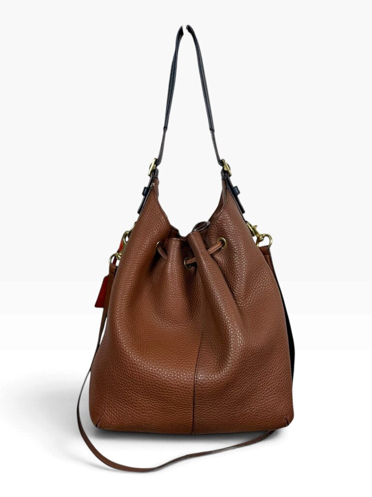 COACH LEGACY LEATHER DRAWSTRING BUCKET BAG