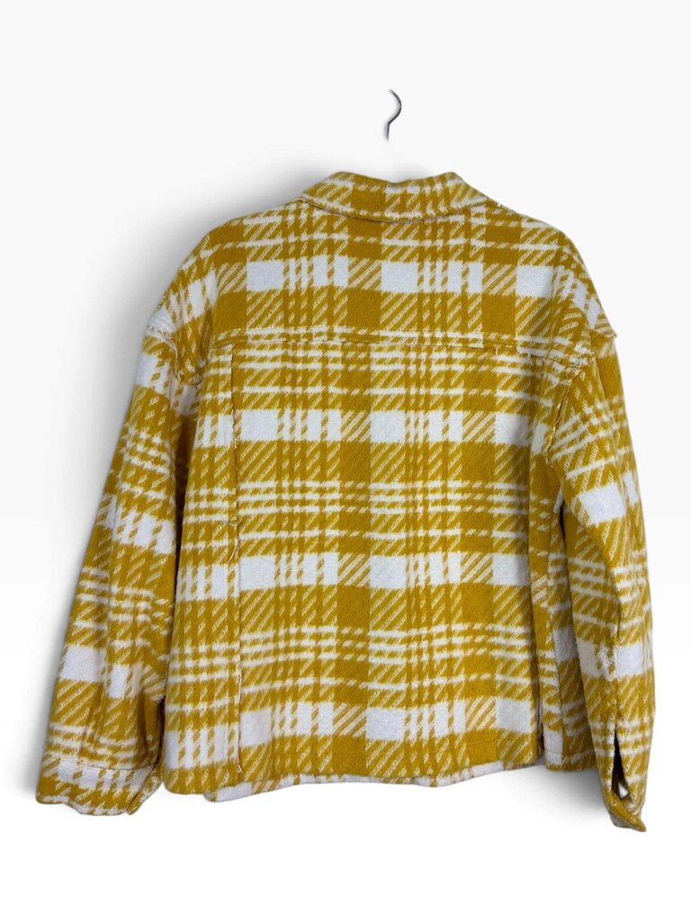 JODIFL FUZZY PLAID JACKET