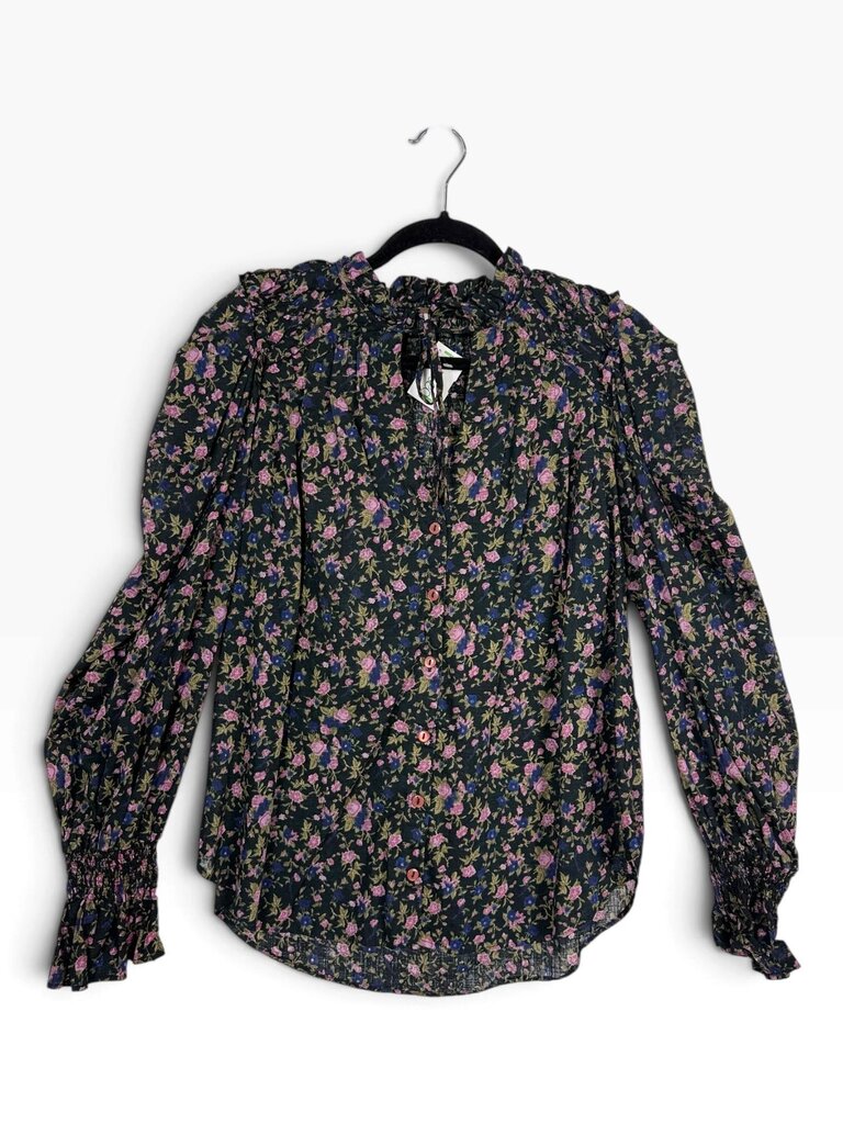 FREE PEOPLE FLORAL BLOUSE