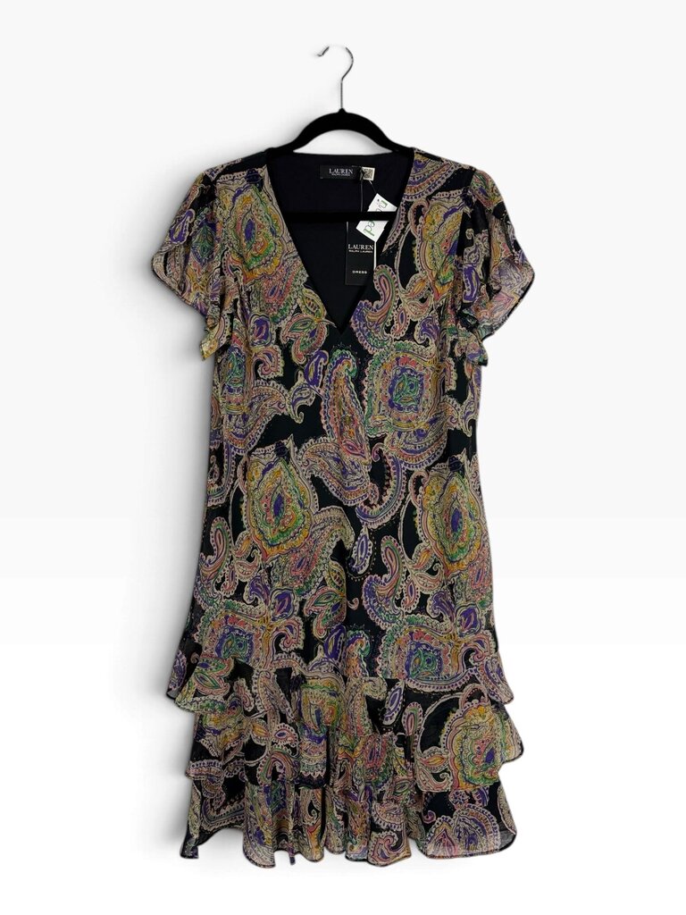 LAUREN RALPH LAUREN PAISLEY PRINT DRESS