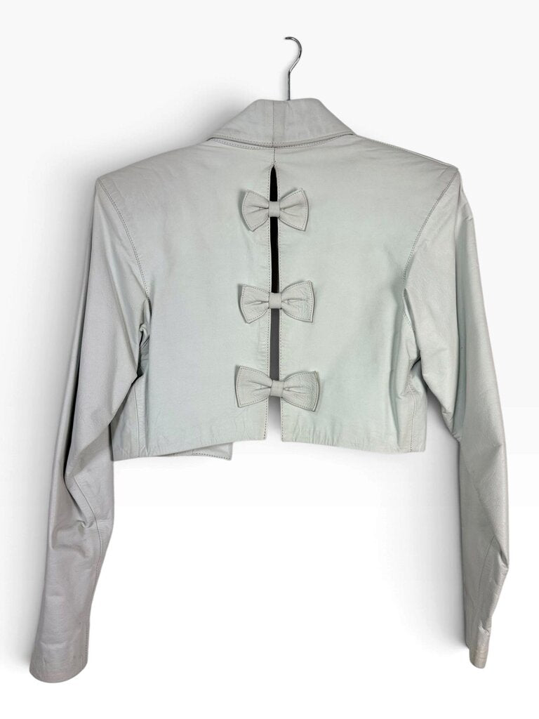 PREGO CROPPED LEATHER JACKET