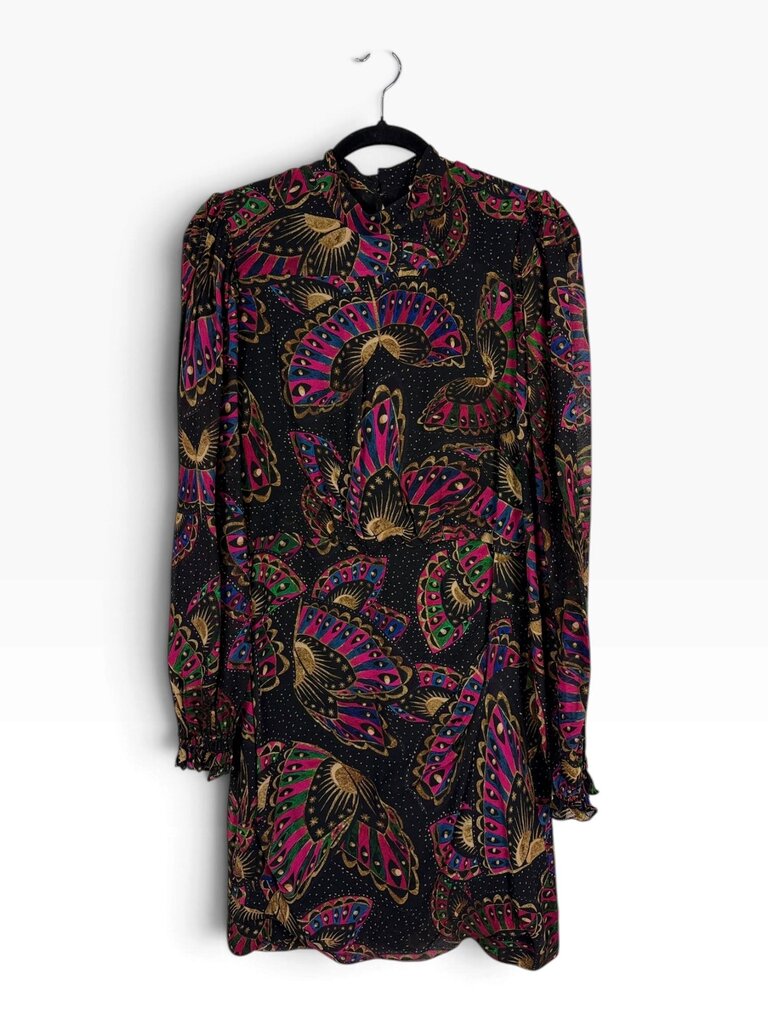 FARM RIO BUTTERFLY PRINT MINI DRESS