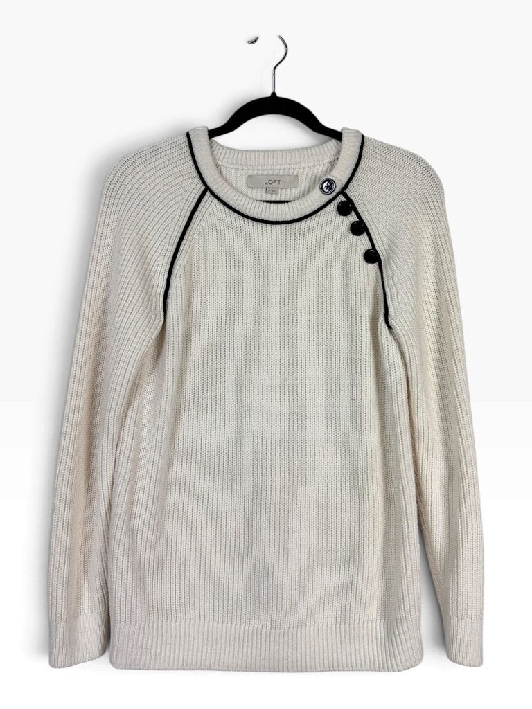 LOFT BUTTON DETAIL SWEATER