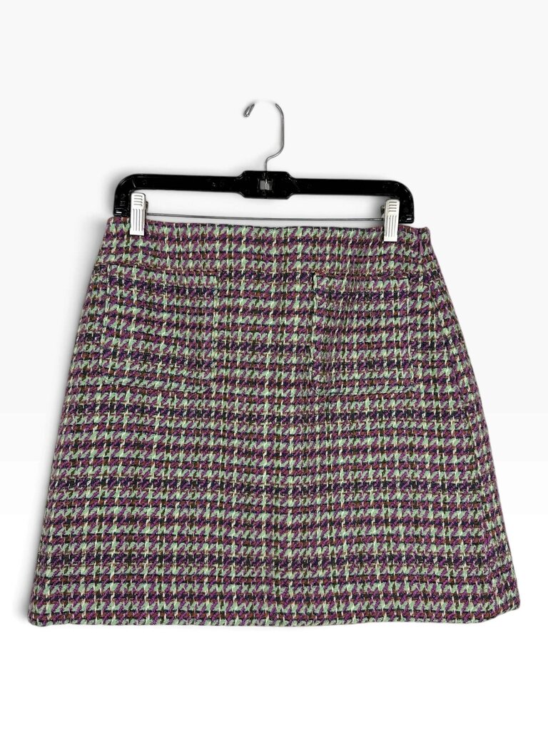LOFT PLAID MINI SKIRT