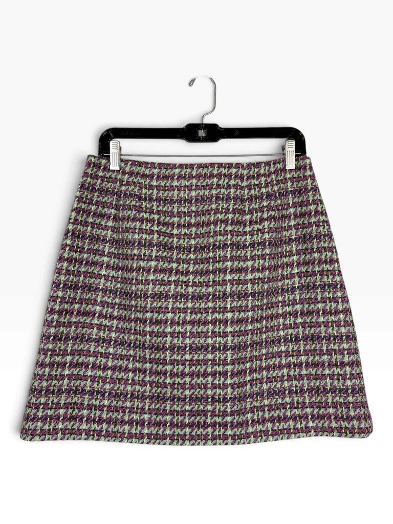 LOFT PLAID MINI SKIRT