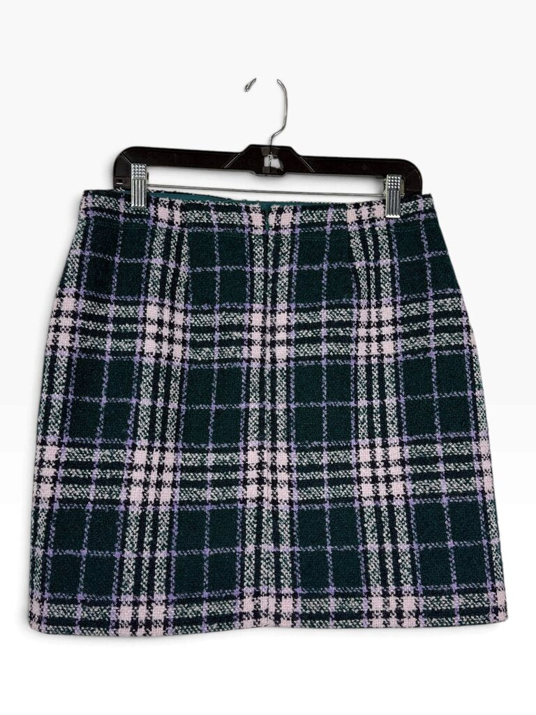 LOFT PLAID MINI SKIRT