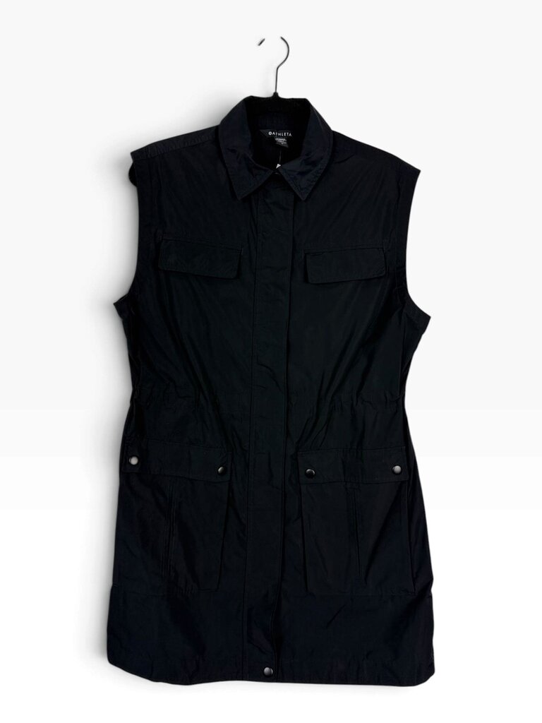 ATHLETA SNAP BUTTON LONG VEST