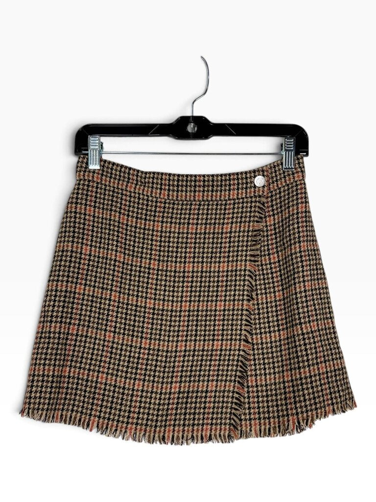 URBAN OUTFITTERS PLAID WRAP MINI SKIRT