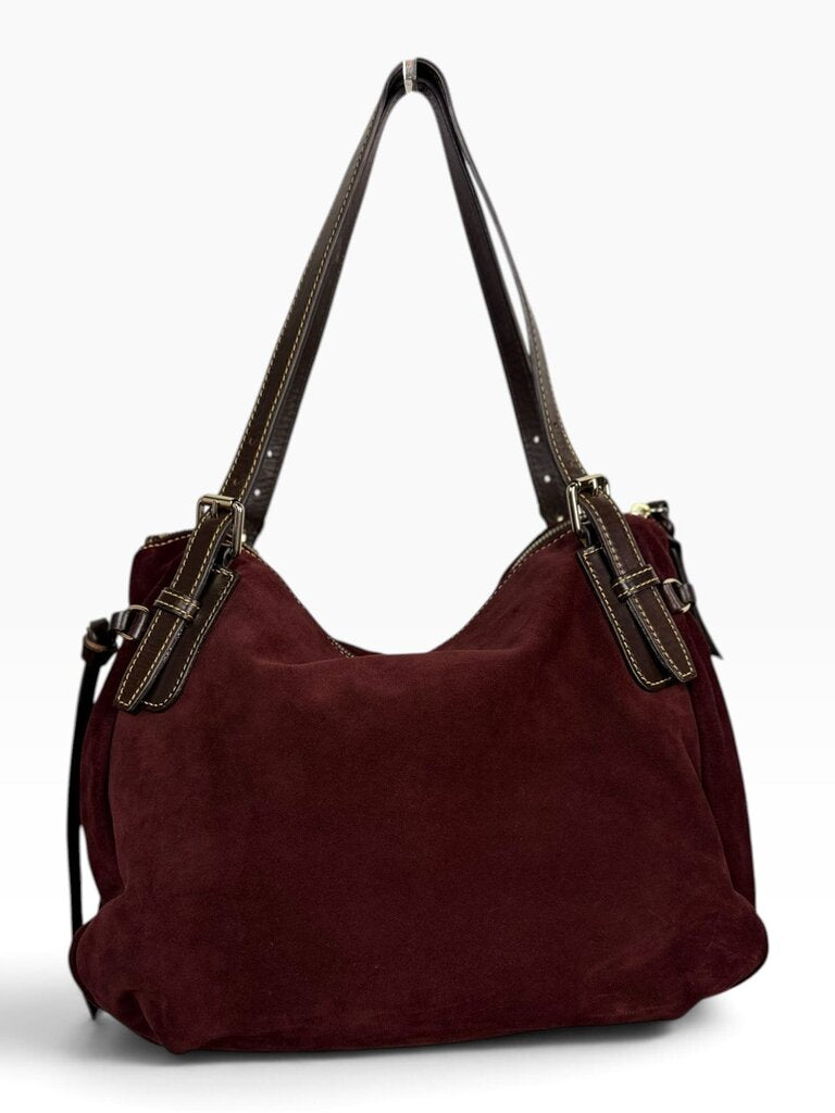 DOONEY & BURKE SUEDE SHOULDER BAG