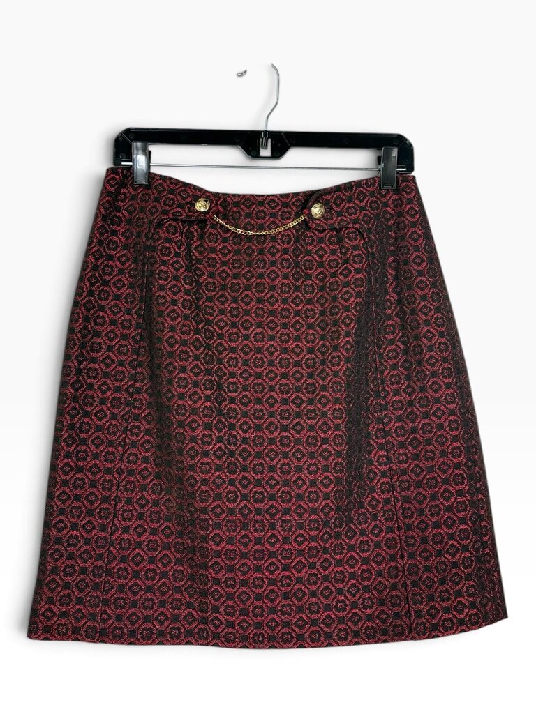 ETCETERA METALLIC PRINT CHAIN SKIRT