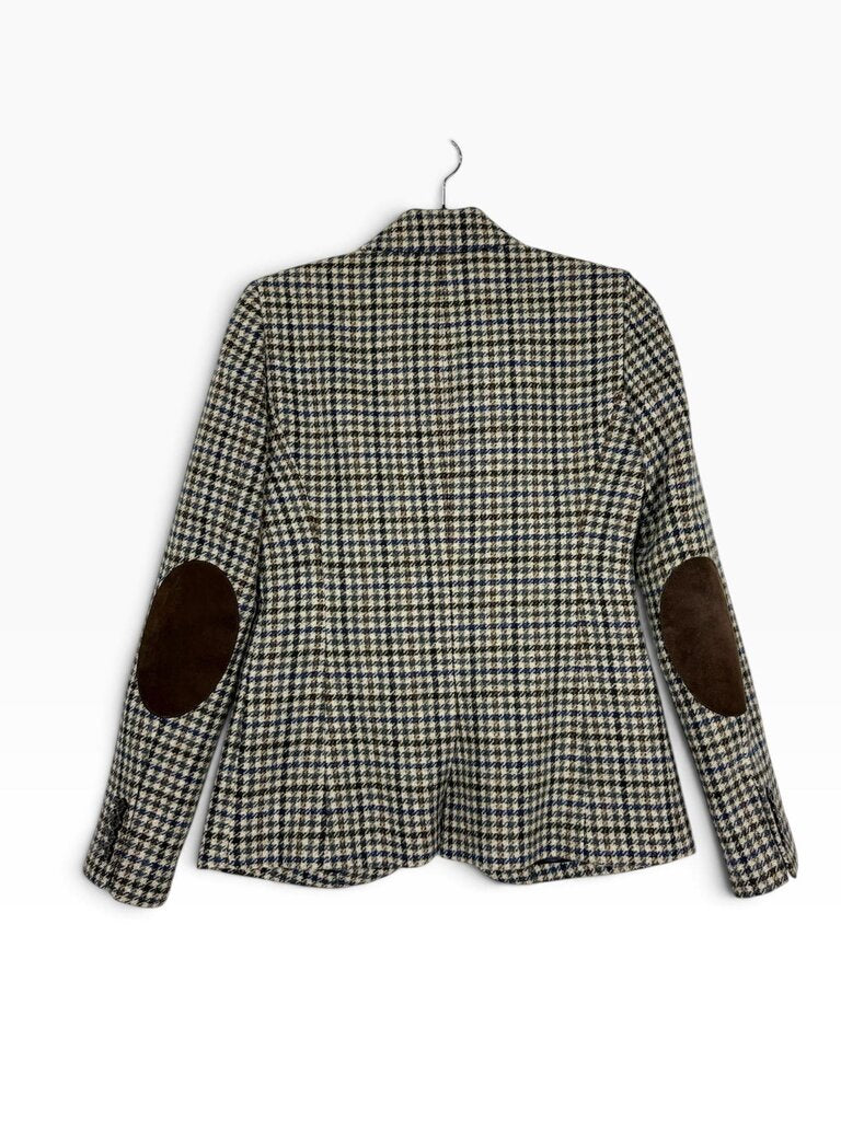 J.CREW HOUNDSTOOTH WOOL BLAZER