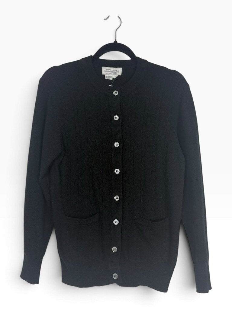 BLOOMINGDALES CABLE KNIT CASHMERE CARDIGAN