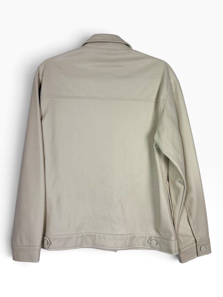 STEVE MADDEN PLEATHER TRUCKER JACKET