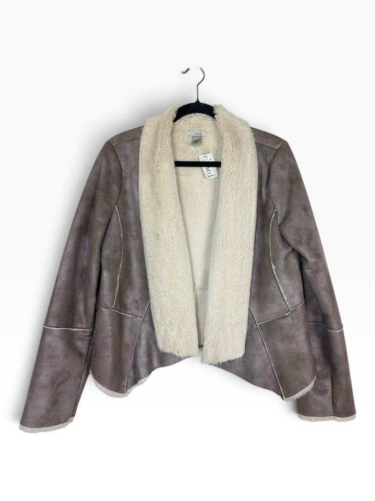 CACHE METALLIC FUZZY COAT