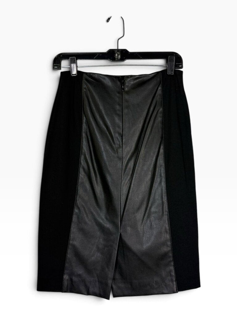 BEBE VEGAN LEATHER PENCIL SKIRT