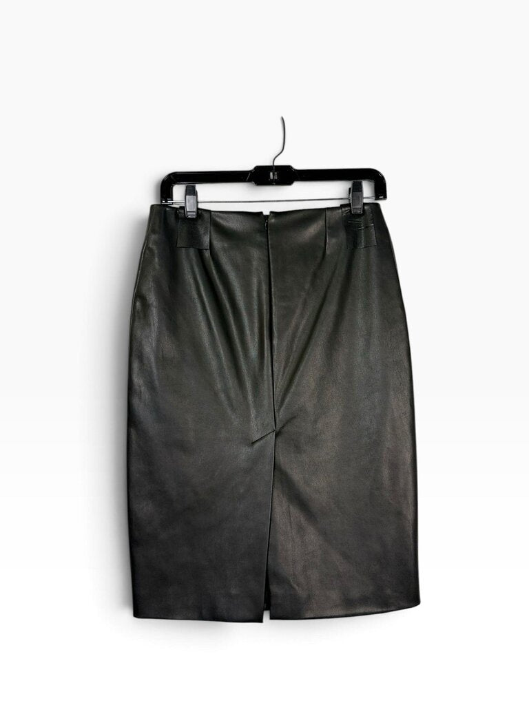 THEORY VEGAN LEATHER PENCIL SKIRT