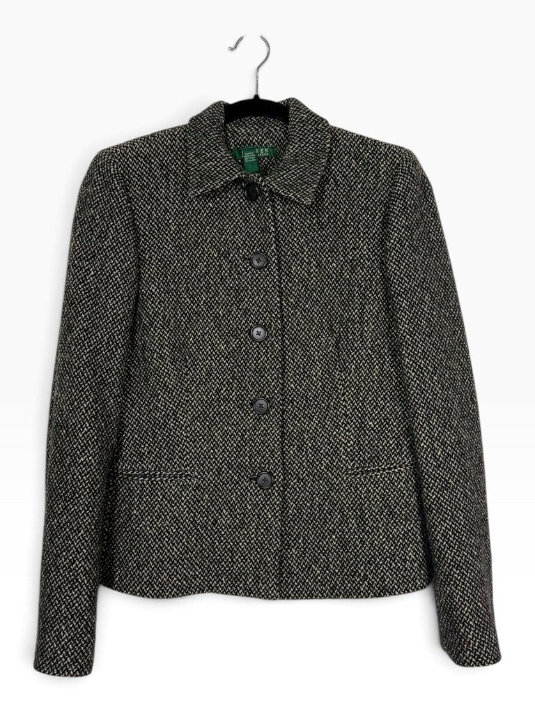 LAUREN RALPH LAUREN BUTTON JACKET