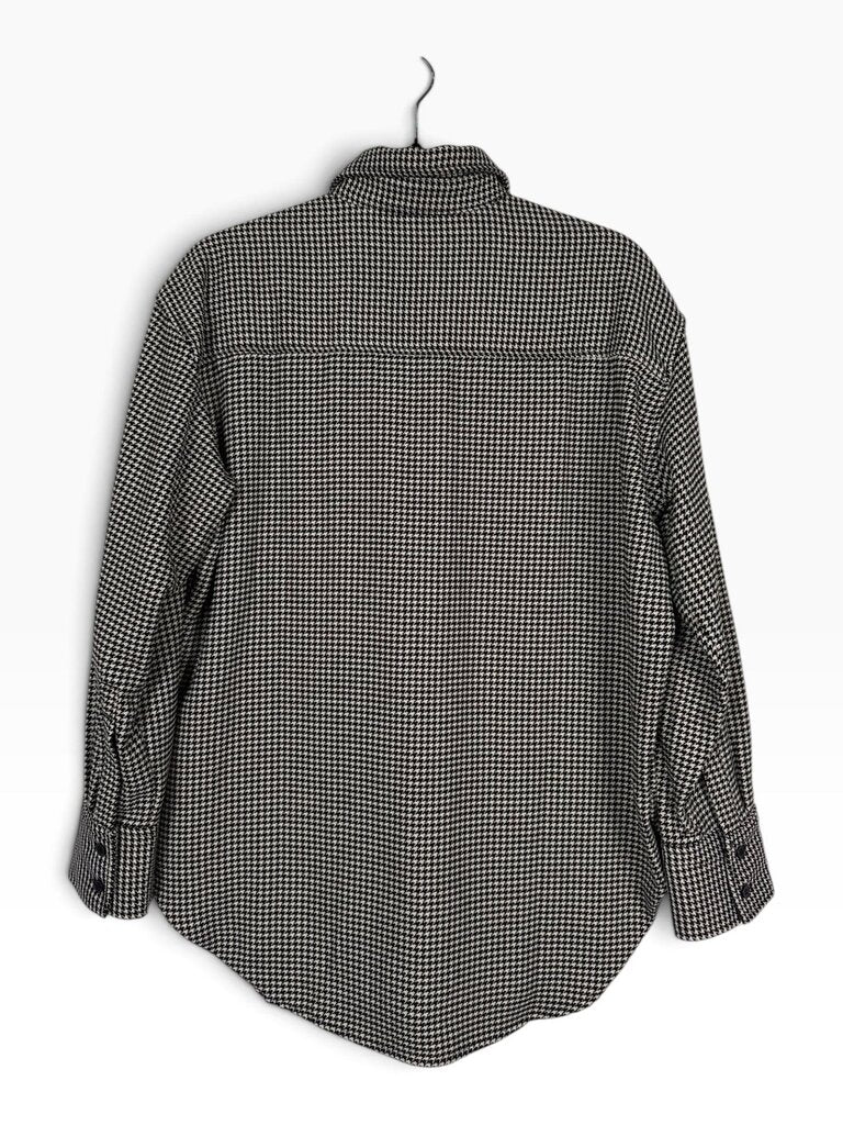 H&M HOUNDSTOOTH PRINT BUTTON DOWN