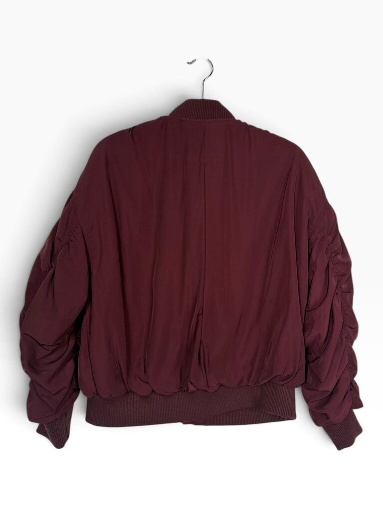 ROSE BUD NYLON BOMBER JACKET