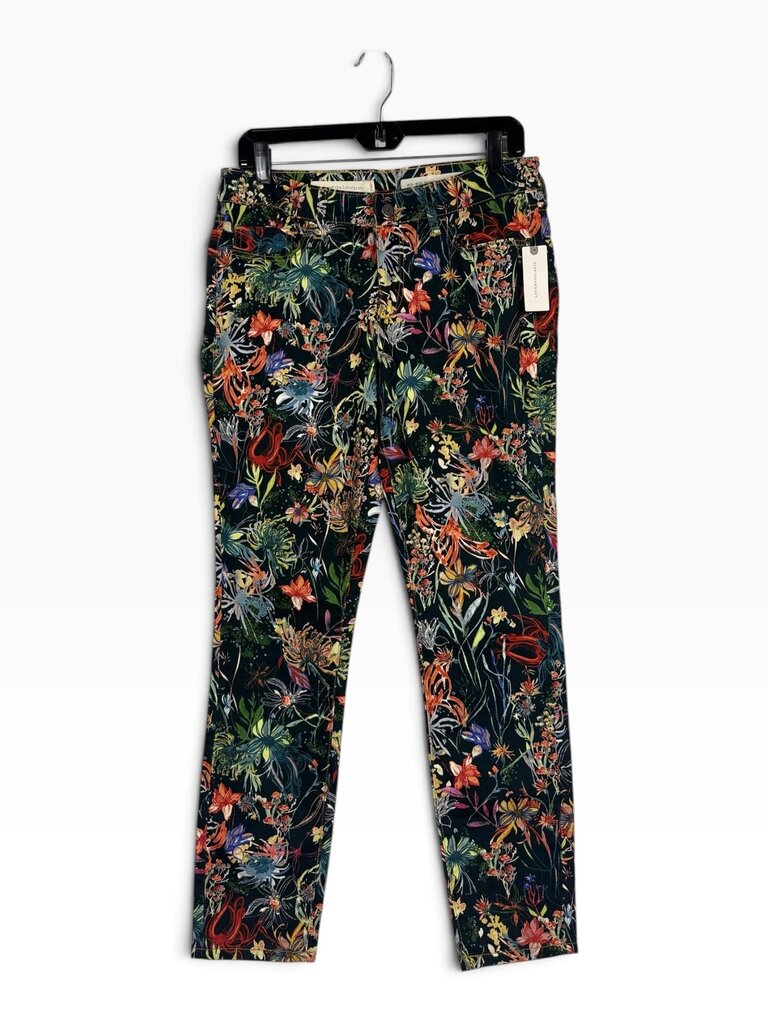 PILCRO MULTI COLOR FLORAL SKINNY JEANS