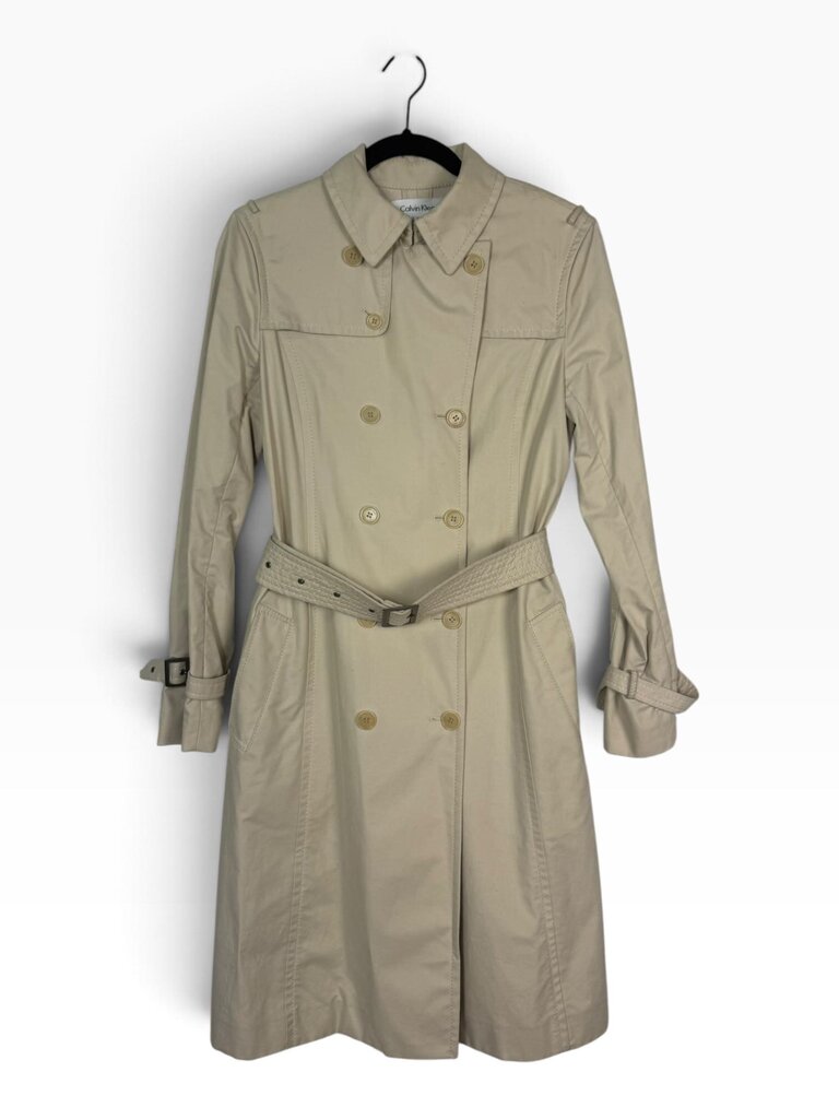 CALVIN KLEIN DOUBLE BREASTED TRENCH COAT