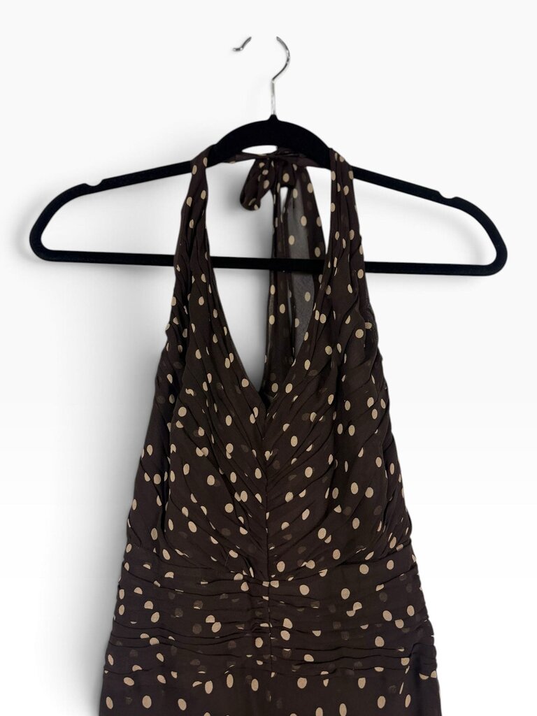 JONES NEW YORK POLKA DOT HALTER DRESS