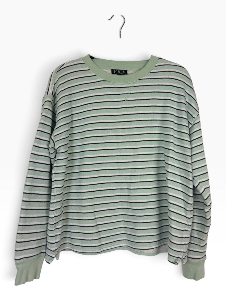 J.CREW STRIPED FLEECE