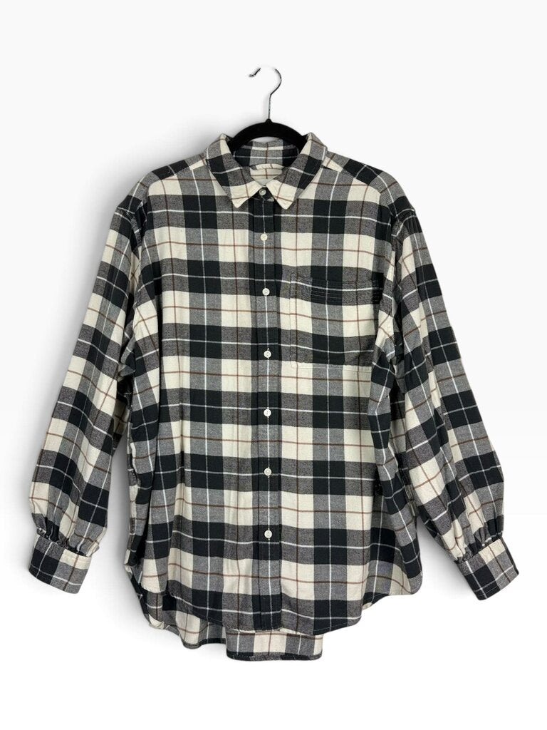 AERIE OVERSIZED PLAID FLANNEL