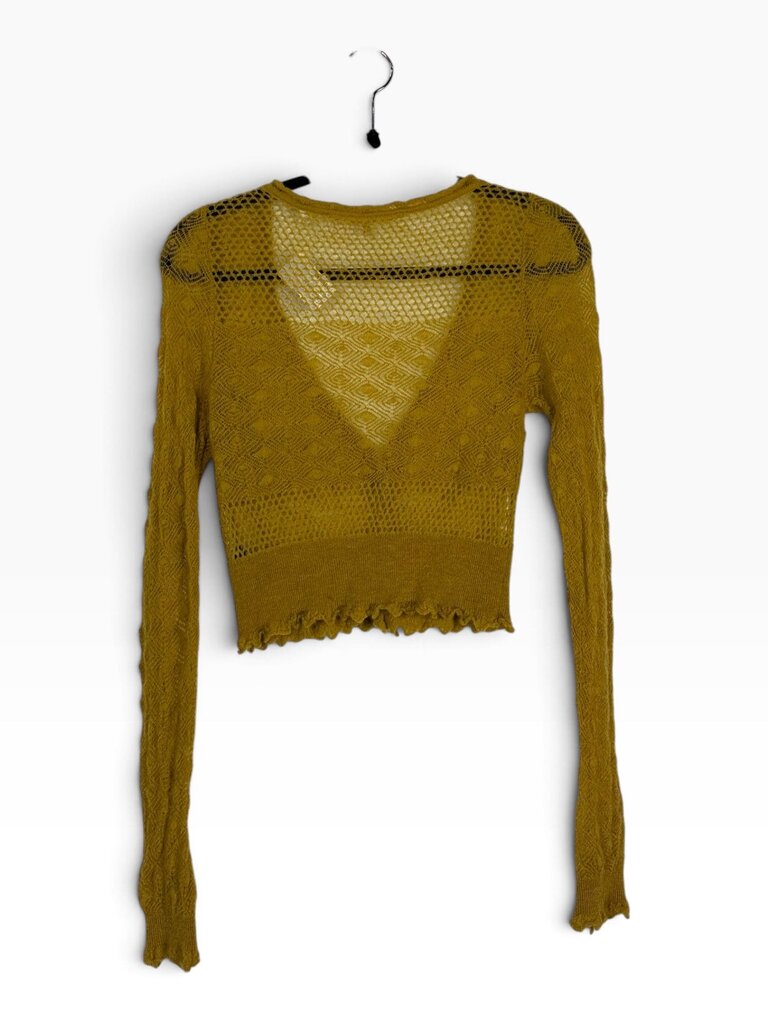 KNITTED & KNOTTED WOOL KNIT CARDIGAN