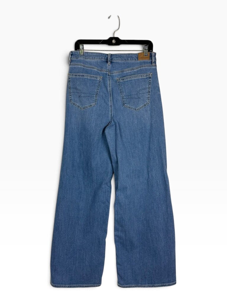 AMERICAN EAGLE "SUPER HIGH RISE BAGGY WIDE LEG" JEANS