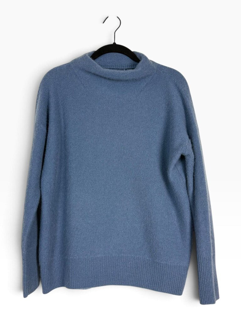 VINCE 100% CASHMERE MOCK NECK SWEATER
