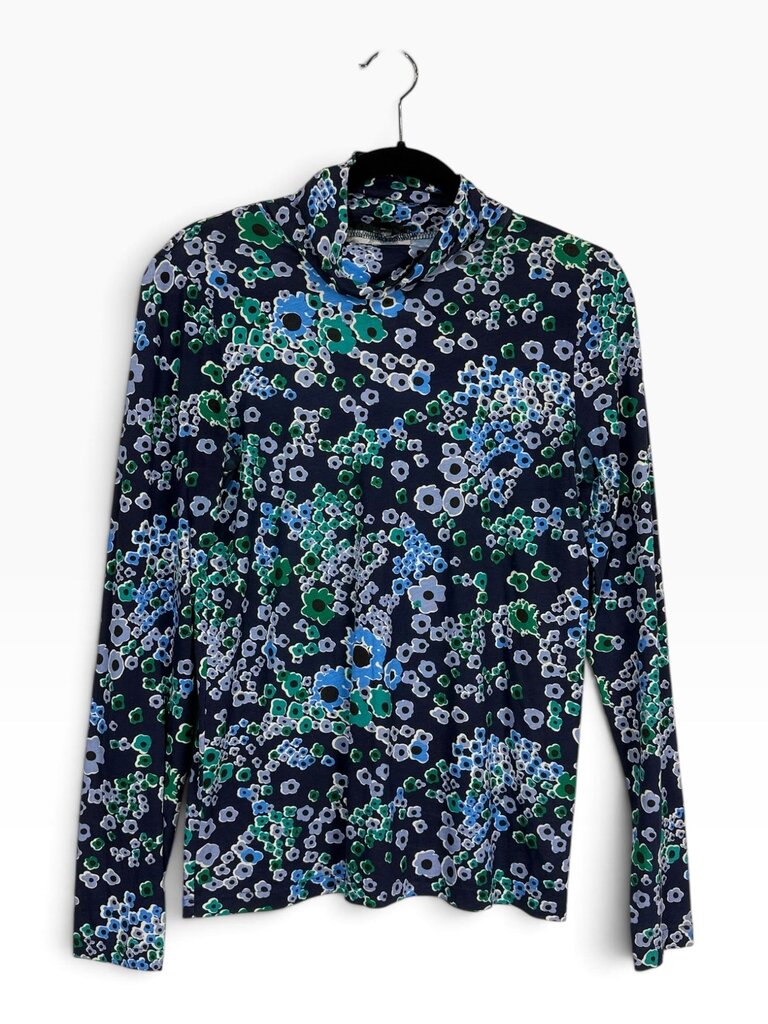 J.CREW FLORAL TURTLENECK