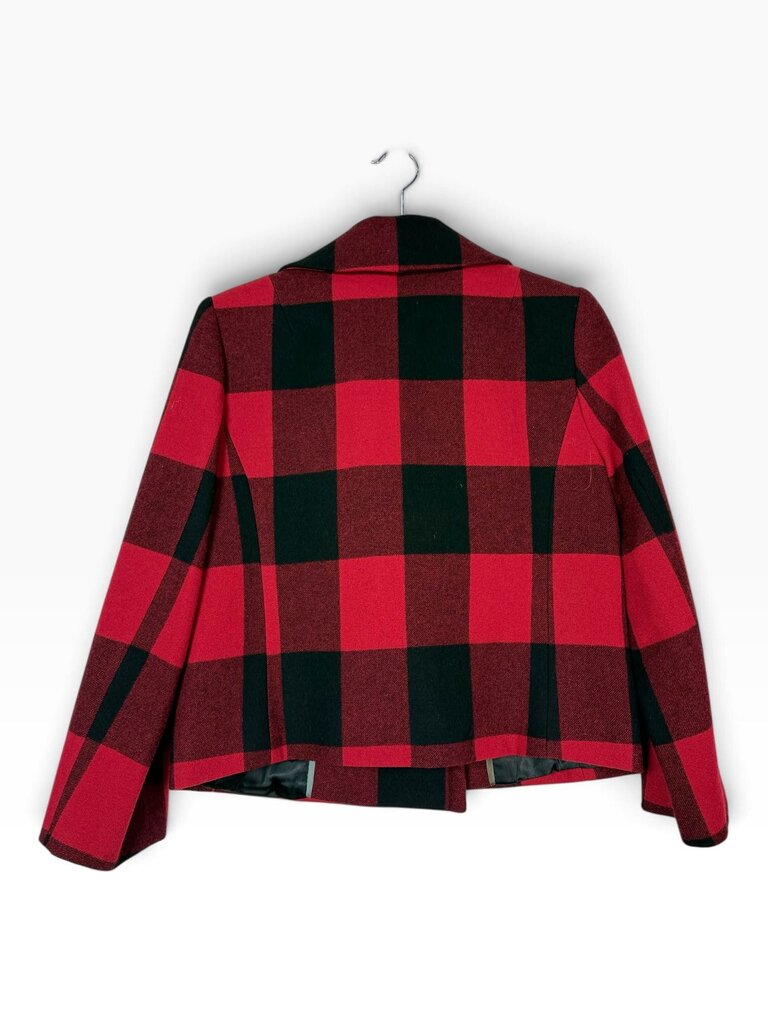 J.CREW PLAID DOUBLE BREASTED CROP JACKET