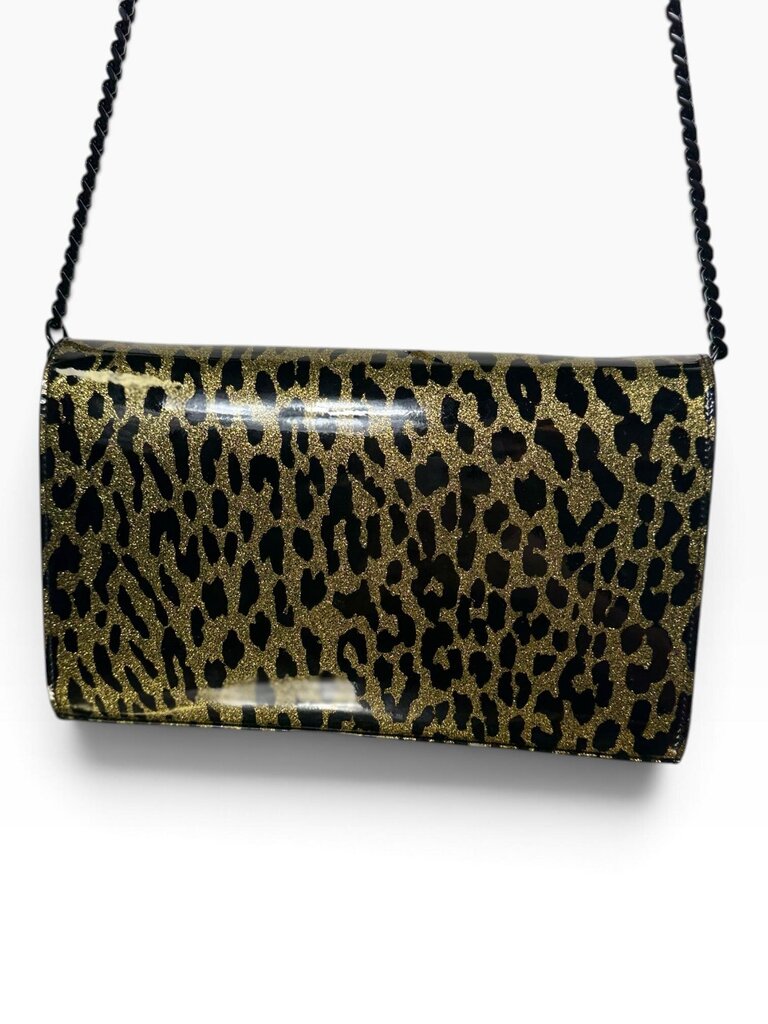 AUTHENTIC YSL CHEETAH PRINT WALLET ON A CHAIN BAG