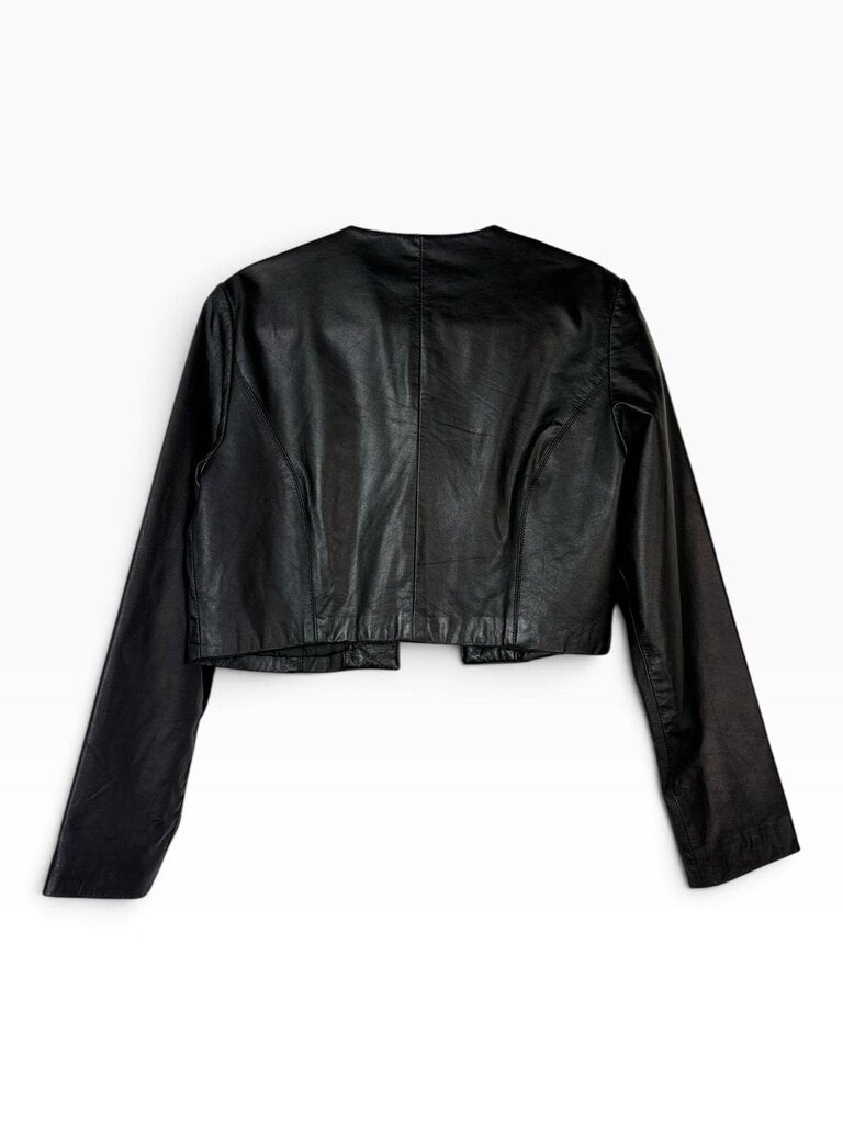 SPENSER JEREMY CROPPED LEATHER JACKET