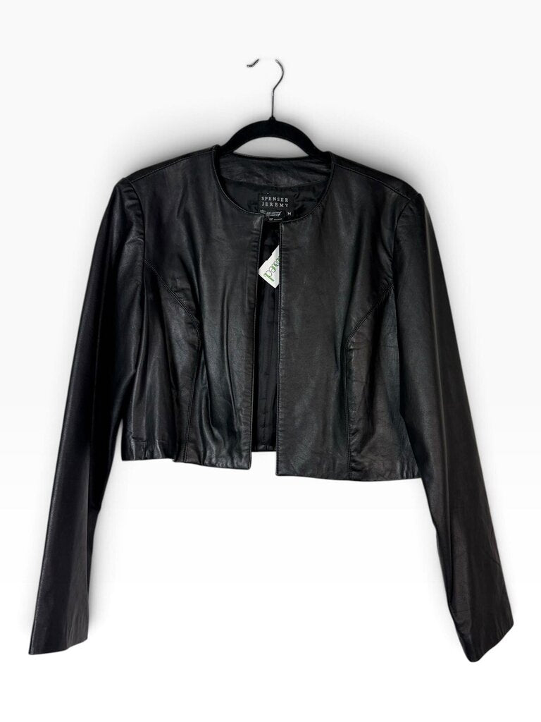 SPENSER JEREMY CROPPED LEATHER JACKET