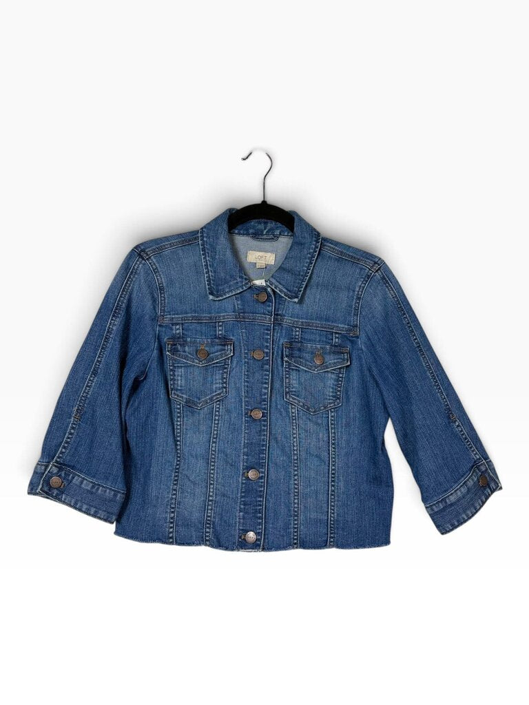 LOFT CROPPED DENIM JACKET