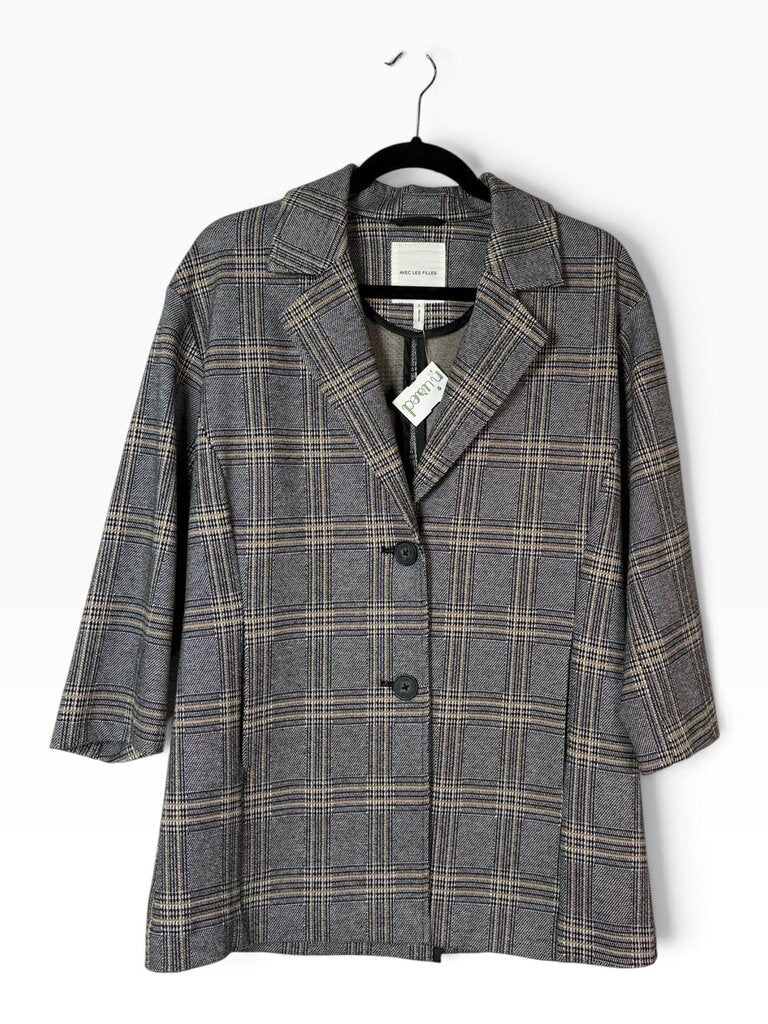 AVEC LES FILLES PLAID BLAZER