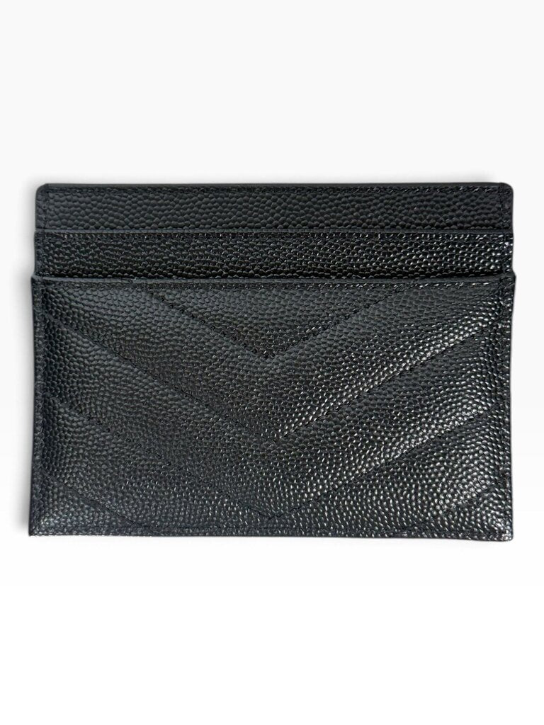 AUTHENTIC SAINT LAURENT CASSANDRE MATELASSE LEATHER CARD HOLDER WITH COA