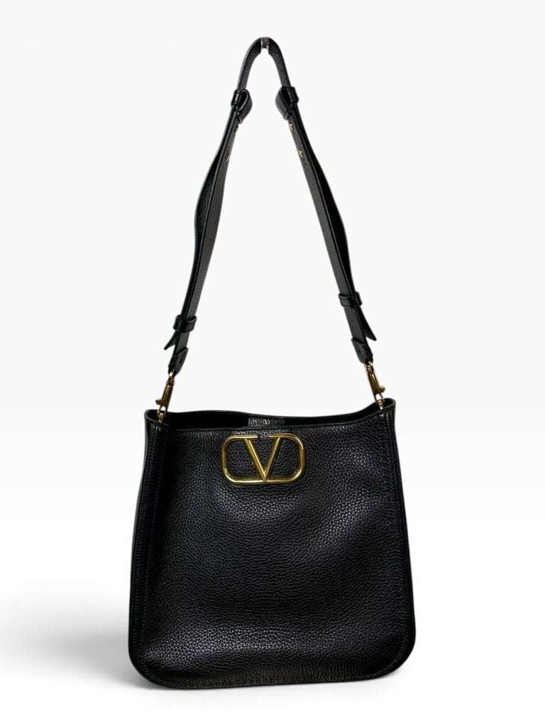 AUTHENTIC VALENTINO PEBBLE LEATHER SHOULDER BAG