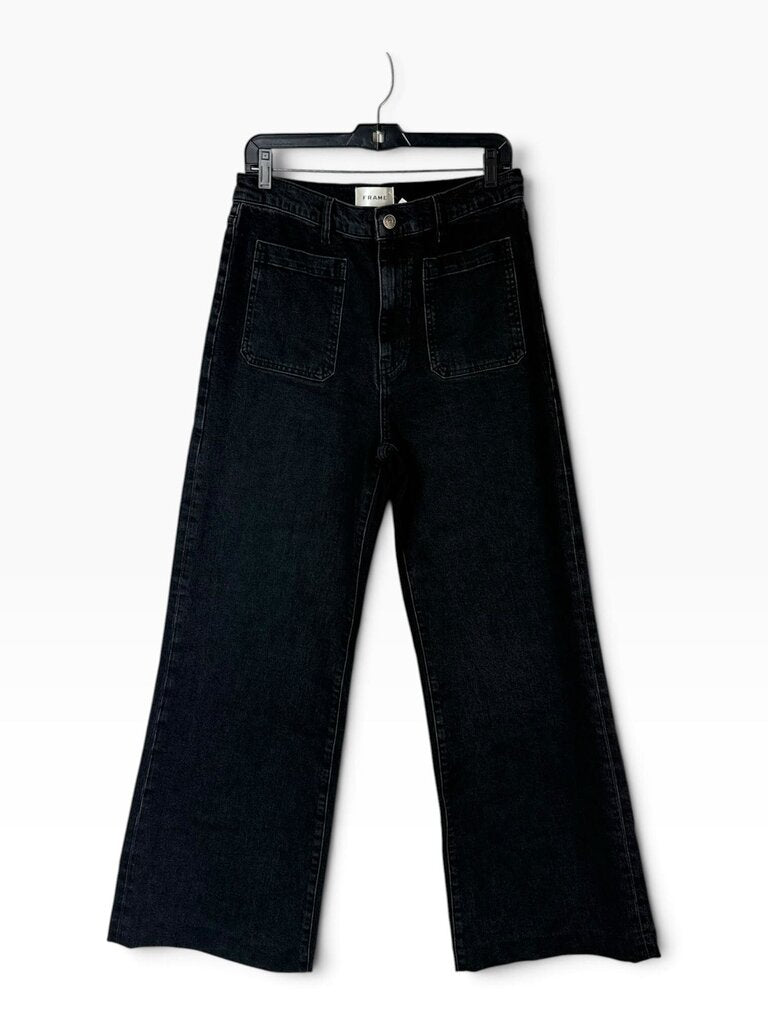 FRAME HIGH RISE WIDE LEG JEANS